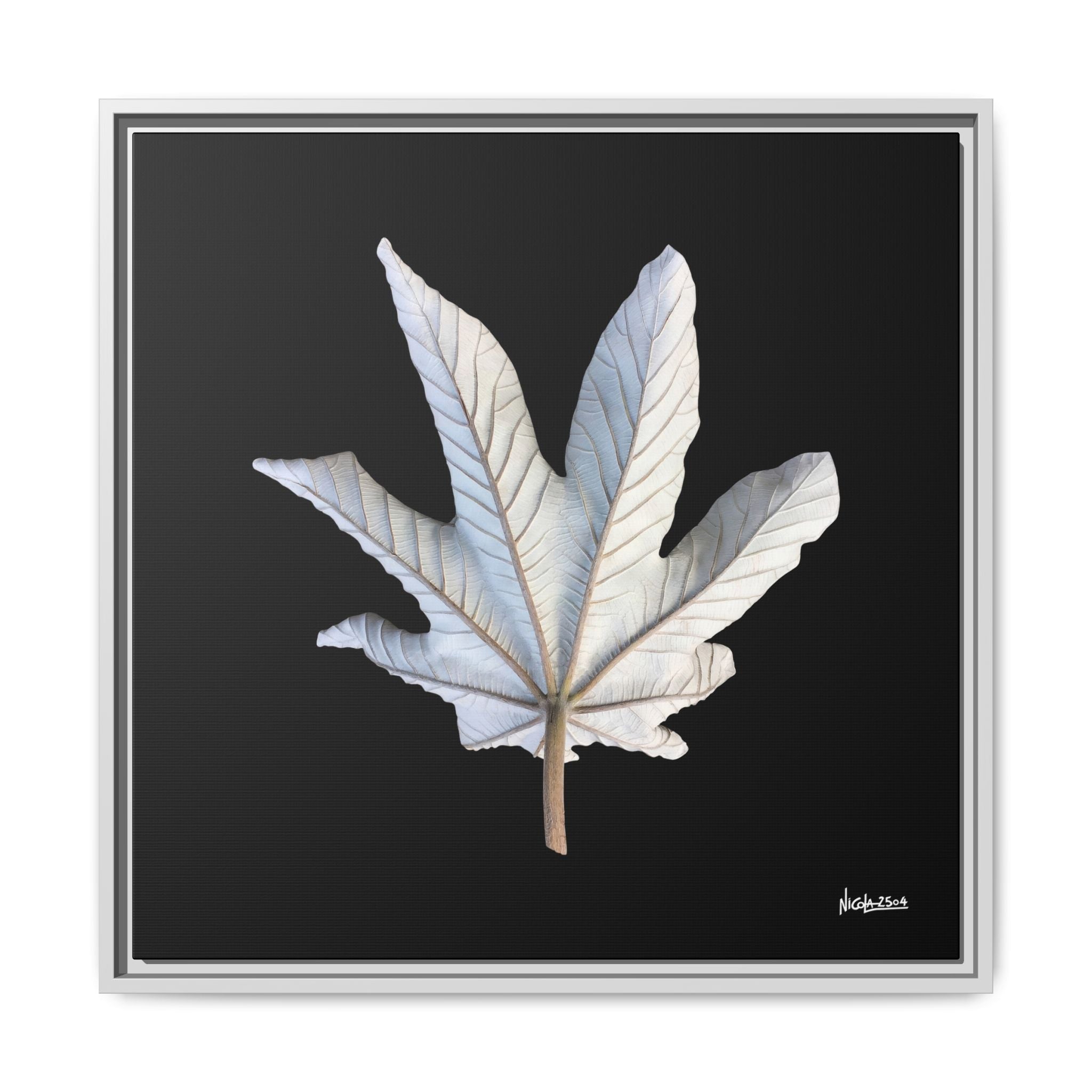 Ivory Solitude Framed - 24X24