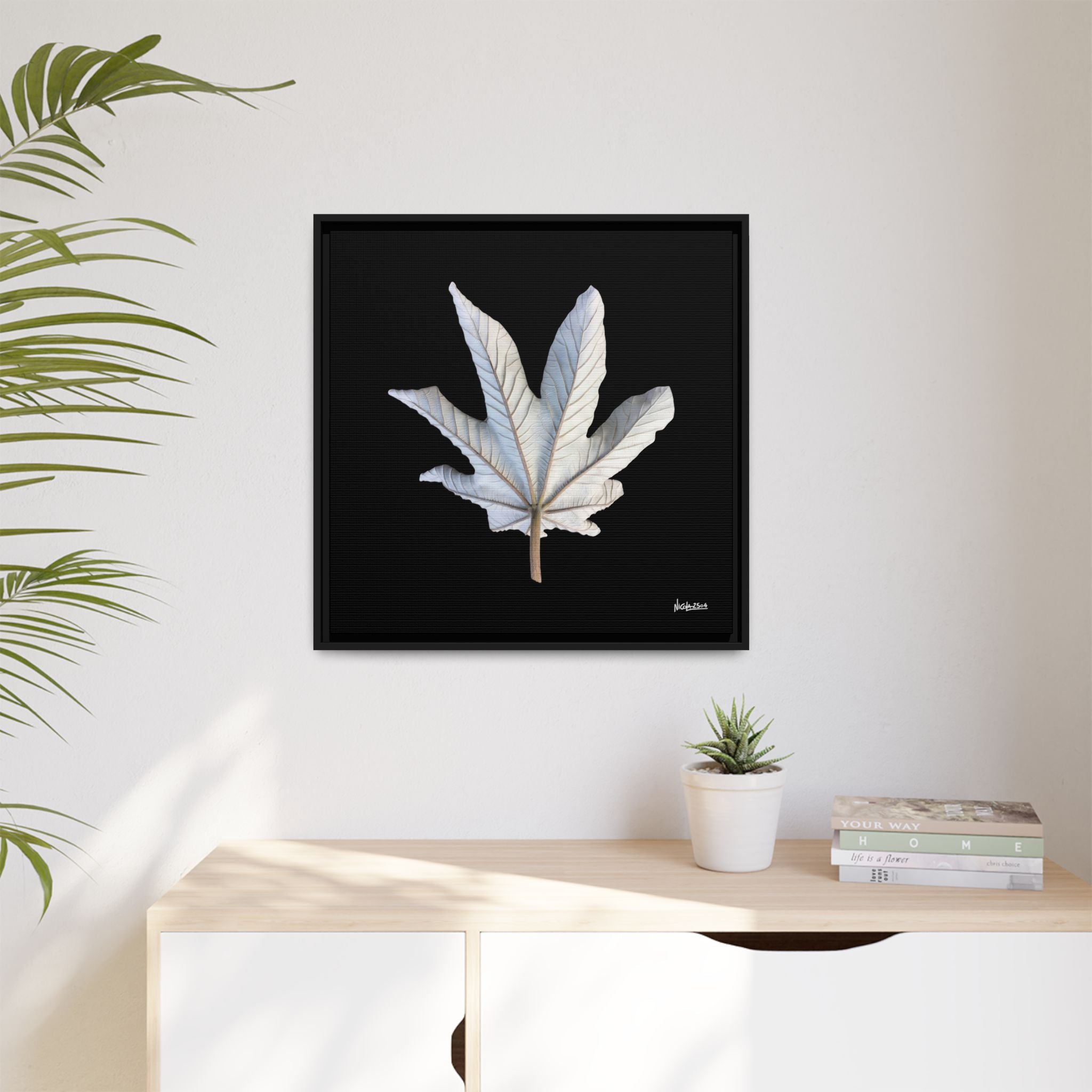 Ivory Solitude Framed - 24X24