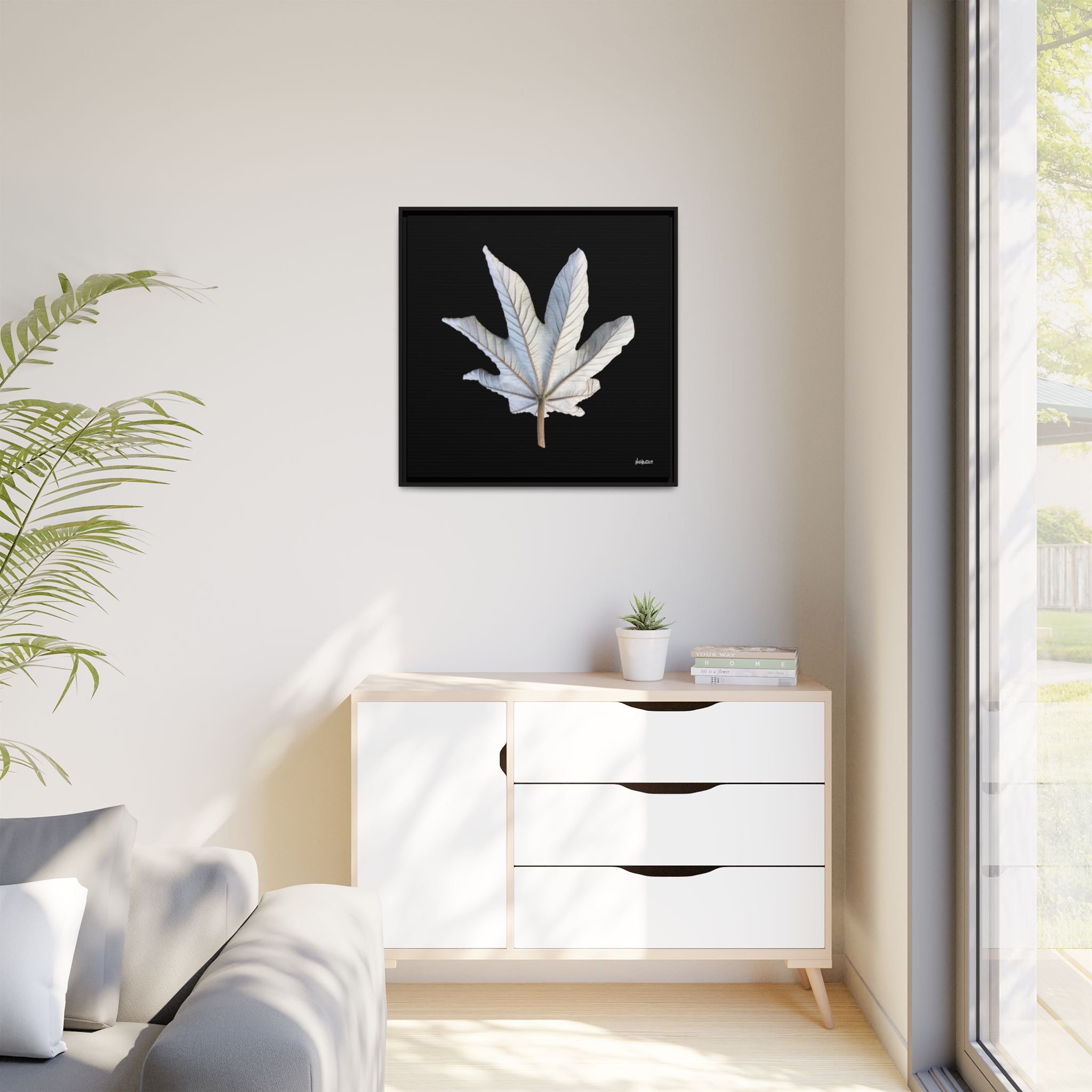 Ivory Solitude Framed - 30X30