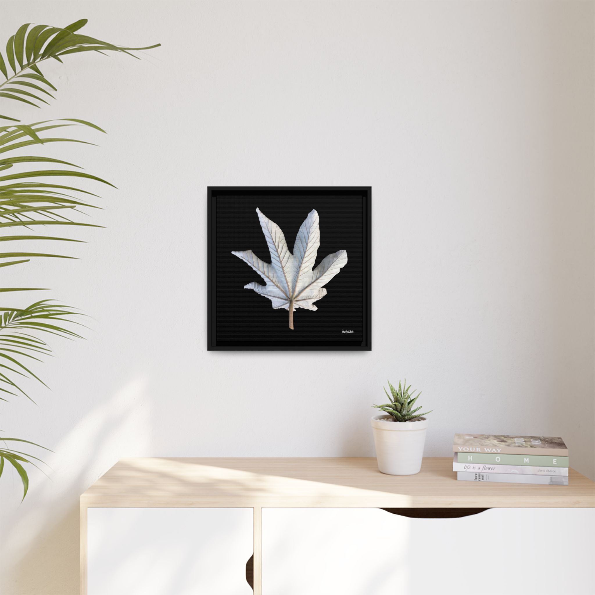 Ivory Solitude Framed - 16X16